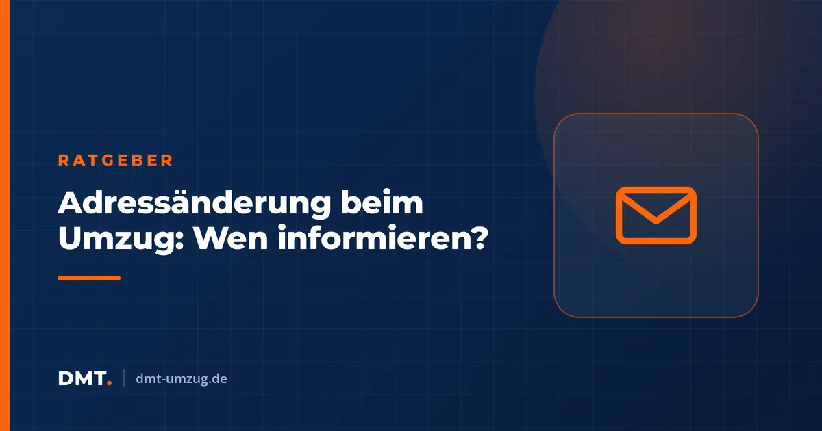 Adressänderung beim Umzug: Wen informieren?
