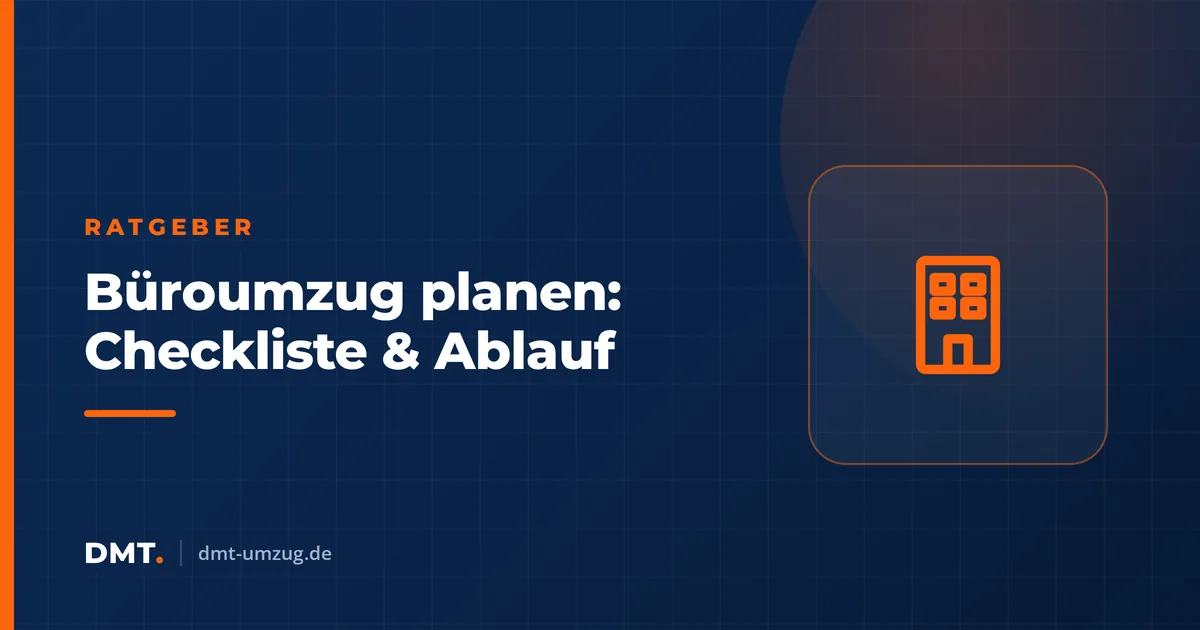 Büroumzug planen: Checkliste & Ablauf