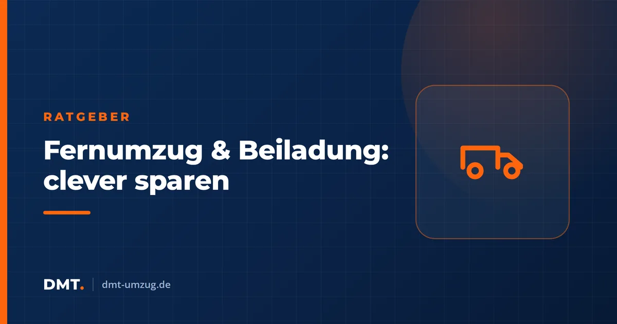 Fernumzug & Beiladung: clever sparen