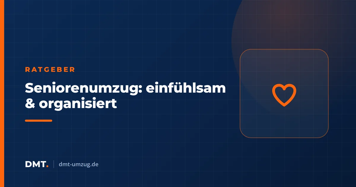 Seniorenumzug: einfühlsam & organisiert