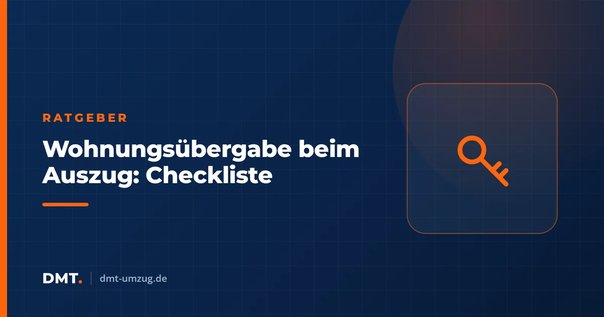 Wohnungsübergabe beim Auszug: Checkliste